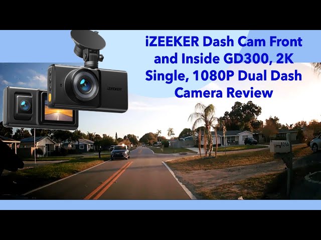 iZEEKER Dash Cam Front and Rear, 1080P FHD Dual Car Camera with SD