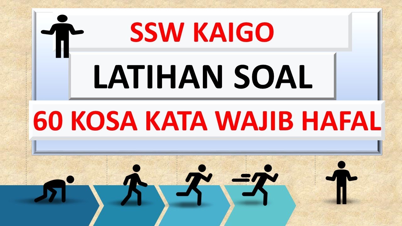 contoh soal ssw kaigo dan kosa kata