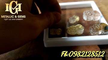 Đàn tỳ hưu thạch anh tóc vàng bã mía ánh titan rực rỡ lung linh đồng trục