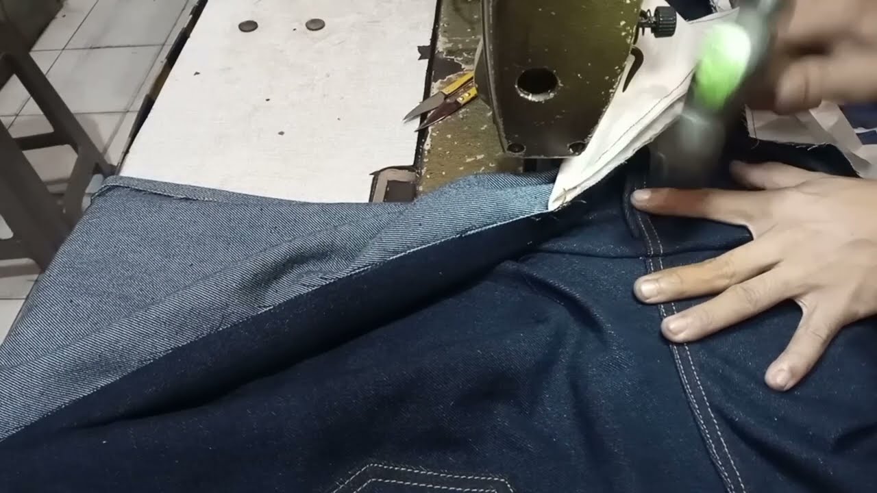 Cara membuat jeans! Membuat celana custom dari awal sampai selesai - tutorial menjahit @MKJEANS