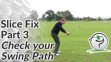 Golf Slice Fix - Part 3 - Check your Swing Path
