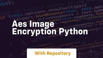 aes image encryption python