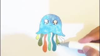 How to color your drawings Jellyfish