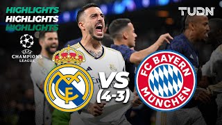 HIGHLIGHTS - Real Madrid (4)2-1(3) Bayern | UEFA Champions League 2023/24 - Semis | TUDN