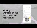 Sharing workbook URLs with persisted filter values in Oracle Analytics