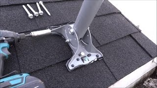 Satellite TV Dish Network Mounting and pointing the HD DISH