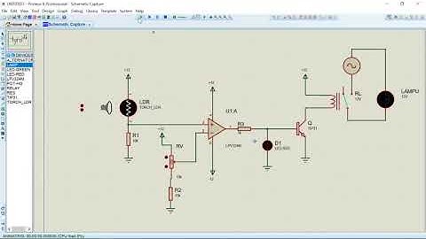Rangkaian Lampu Otomatis Menggunakan Proteus 8(UTS ELEKTRONIKA DIGITAL)