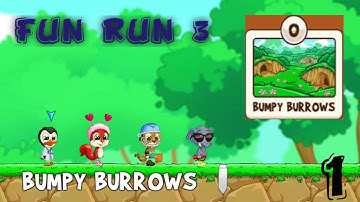 Fun Run 3: BUMPY BURROWS Map