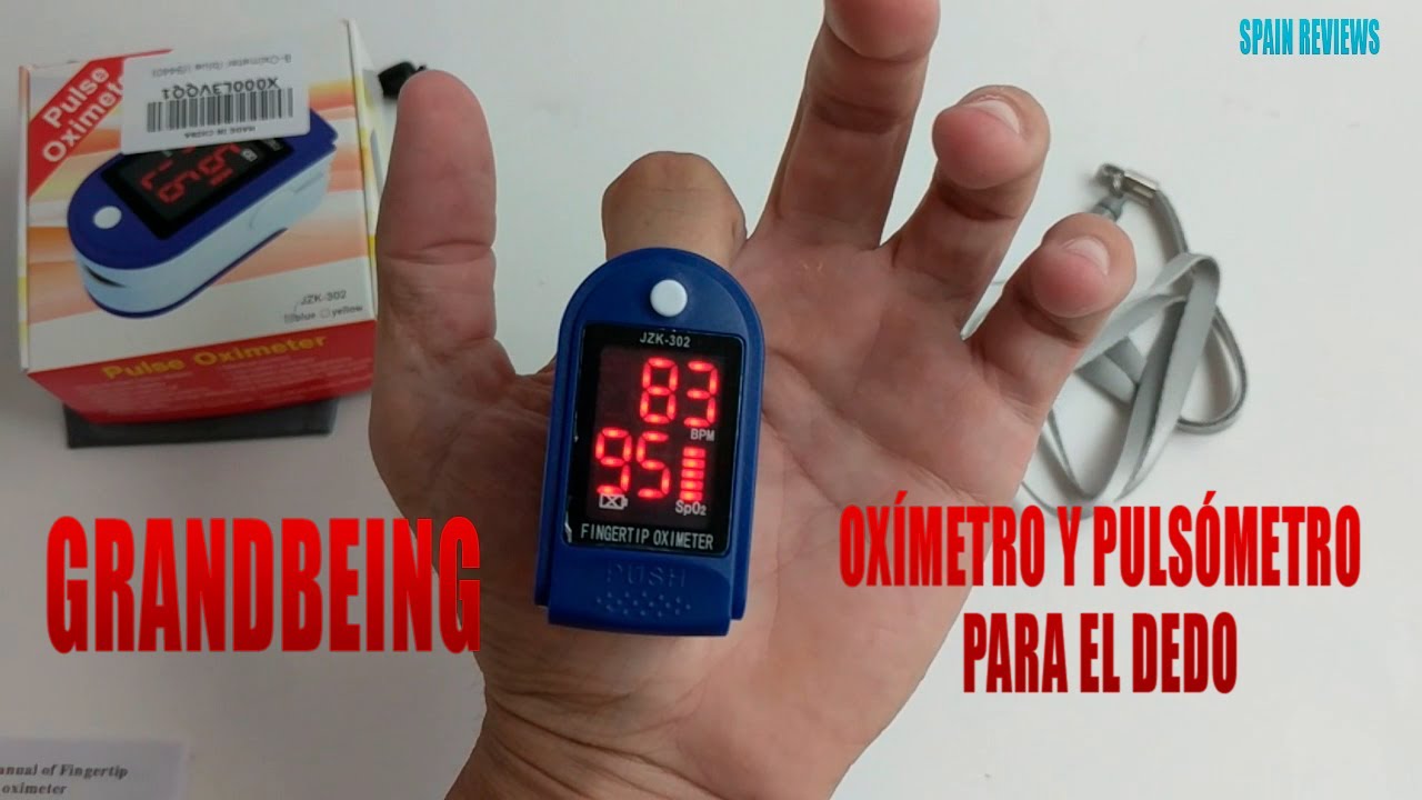 GrandBeing - Oxímetro y pulsómetro para el dedo 