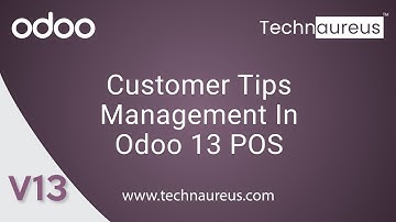 Customer Tips Management in Odoo 13 POS