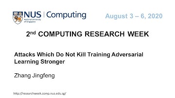 Attacks Which Do Not Kill Training Make Adversarial Learning Stronger by Zhang Jingfeng