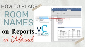 MZ23 How to place Room Name in Mozaik Reports