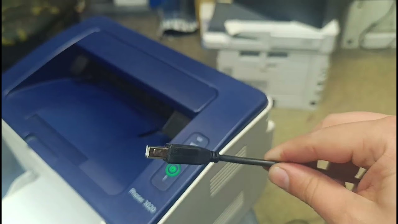 How to connect a Xerox Phaser 3020 via USB - YouTube