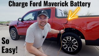 How to Charge a Ford Maverick Hybrid Battery!