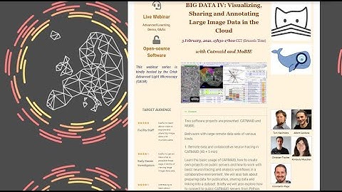 BigData IV: Visualizing, Sharing and Annotating Large Image Data in the Cloud -NEUBIAS Academy @Home