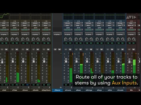 Pro Tools Tech Tip — Bouncing Multiple Stems