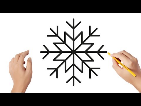 Cómo dibujar un copo de nieve