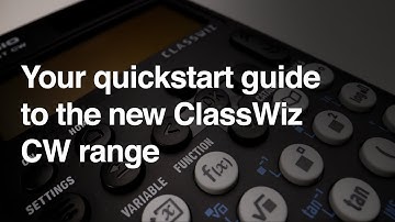 New ClassWiz Quickstart.
