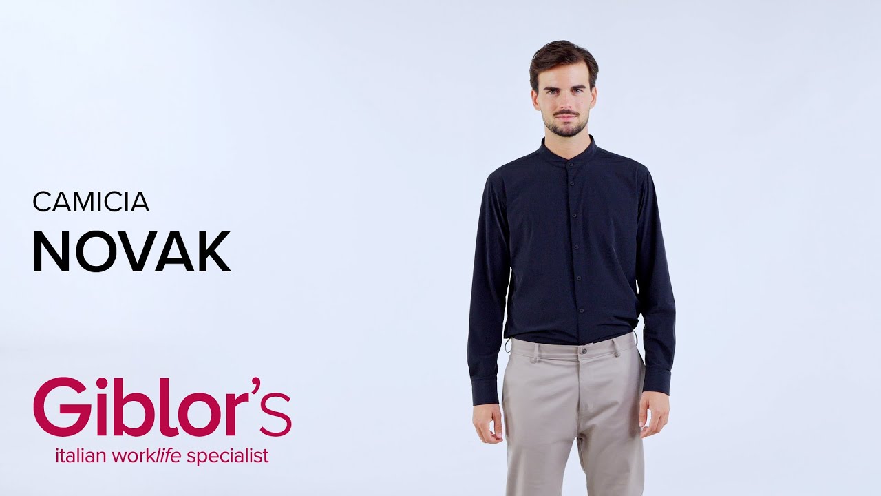 Novak Camicia Nera In Jersey