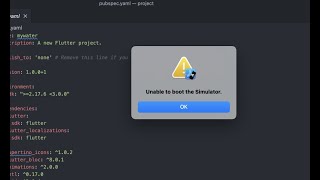 How to fix 'Unable to boot the iOS simulator' Error