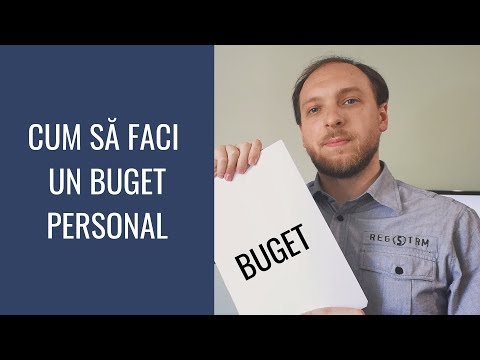 Video: Cum Să Faci Un Buget Familial