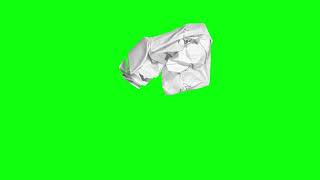 [4K] Paper Transitions Overlay Green Screen
