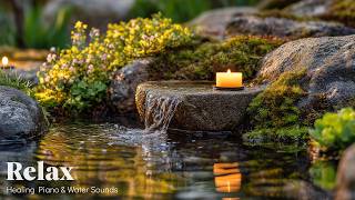 Relaxing Music for Healing 🌿 Water Sounds in Japanese Garden to Release Stress \u0026 Emotional Tension