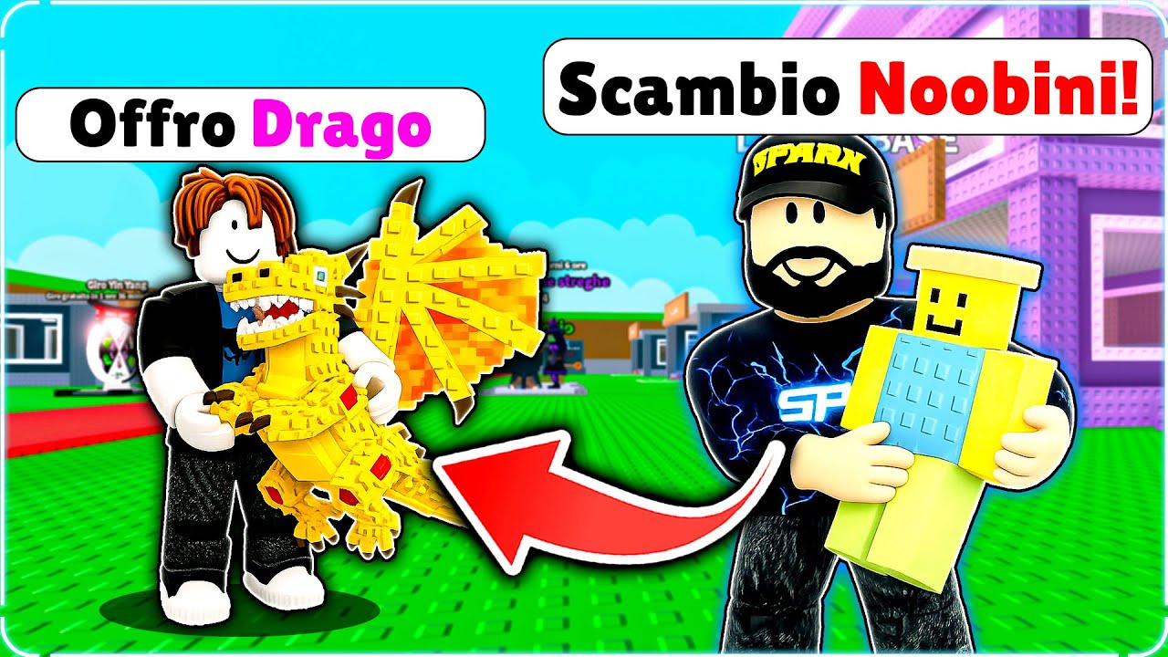 HO SCAMBIATO UN NOOBINI PIZZANINI PER UN DRAGON CANNELLONI! 🐲 - ROBLOX ITA
