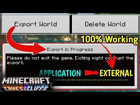 How to Transfer Your Minecraft PE Worlds from Application to External | 2021 | minecraft pe 1.17.10