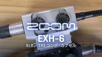 別売アクセサリ：XLR／TRSコンボ・カプセル『EXH-6』