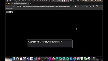 Progressively enhanced radio buttons with SVG replacement voiceover test.