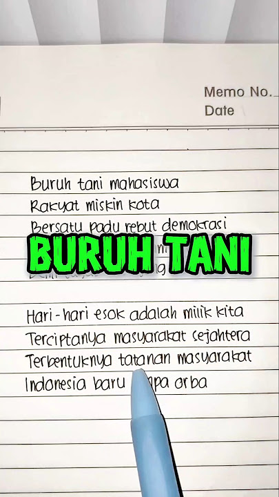 BURUH TANI - Marjinal Cover (Lyrics) || 