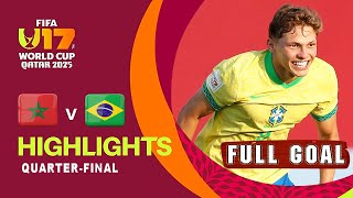 Download Lagu Brazil vs Morocco 2-1 Highlights \u0026 All Goals | U-17 World Cup 🏆 Qatar 2025 HD MP3