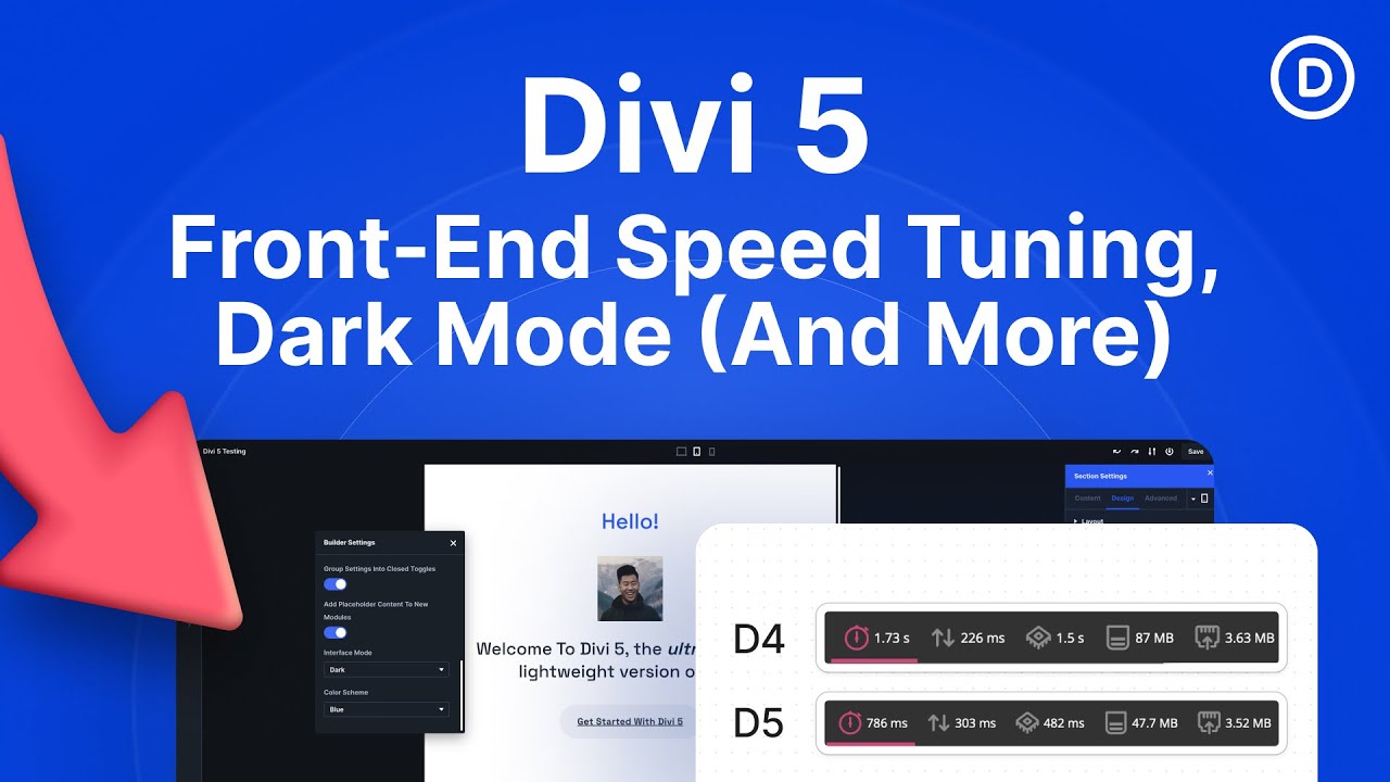 Divi 5 Update: Front-End Speed Improvements (And Much More) - YouTube