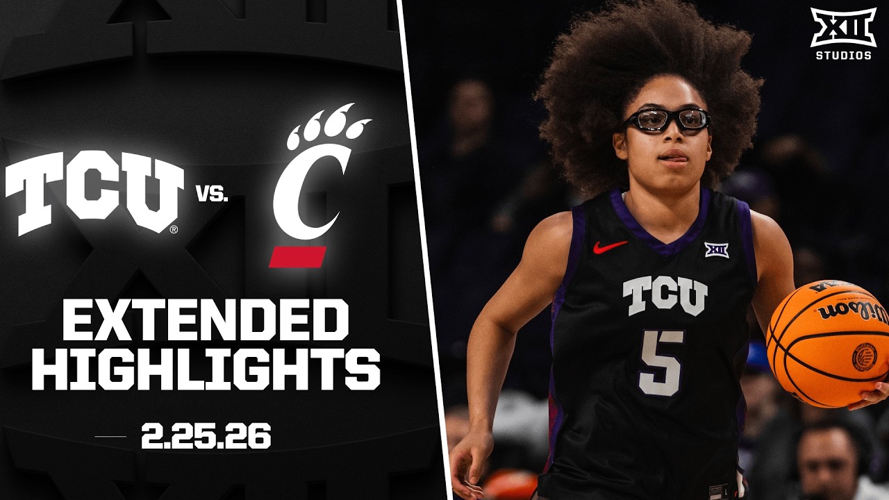 #11 TCU vs. Cincinnati Extended Highlights | 2025-26 Big 12 Women's Basketball