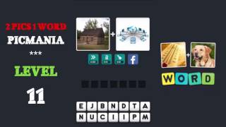 2 Pics 1 Word - PicMania Level 11 - All Answers - Walkthrough screenshot 5