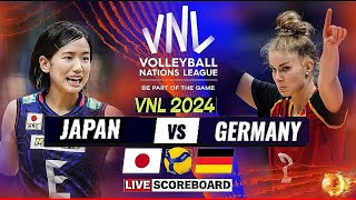 VNL LIVE │ JAPAN vs GERMANY Live Score Update Today Match VNL 2024 FIVB VOLLEYBALL NATIONS LEAGUE