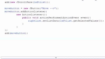 Java Programming Tutorial 73 Moving List Items Program