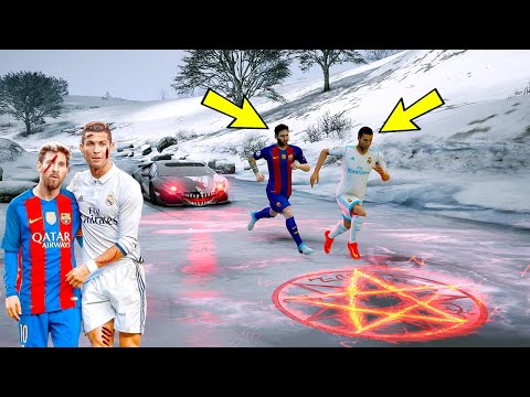 RONALDO VE MESSİ BUZ MEZARA KORKUNÇ İŞARETİ ÇİZİYOR!(ZOR KURTULDULAR!) - GTA 5