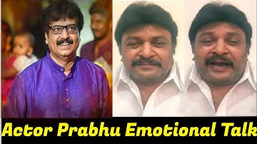Prabhu emotional talk after the Demise of Actor Vivek | Full Video |