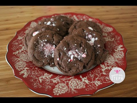 DOUBLE CHOCOLATE PEPPERMINT COOKIES || Christmas Treats