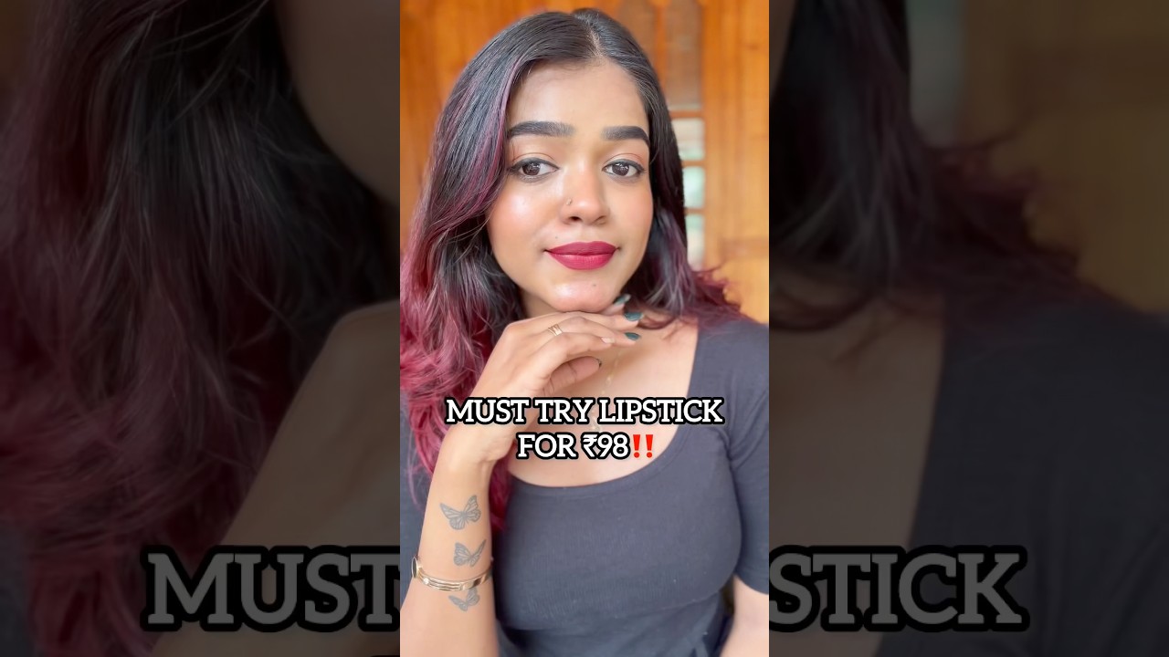 ₹98 Must try lipstick😱കഴിച്ചാലും ചുണ്ടിൽ നിന്ന് പോകില്ല‼️ 