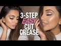 🔪 EASY 3-step Cut Crease Tutorial + GLITTER Cut Crease 🔪