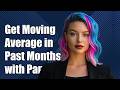 How to get moving average of past months in Pandas