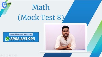 Mock Test 8 | Math | Shortcut Tricks - Primary TET 2020 | Master Of Jobs