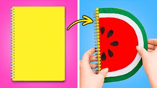 Colorful DIY School Supplies And Smart School Tricks