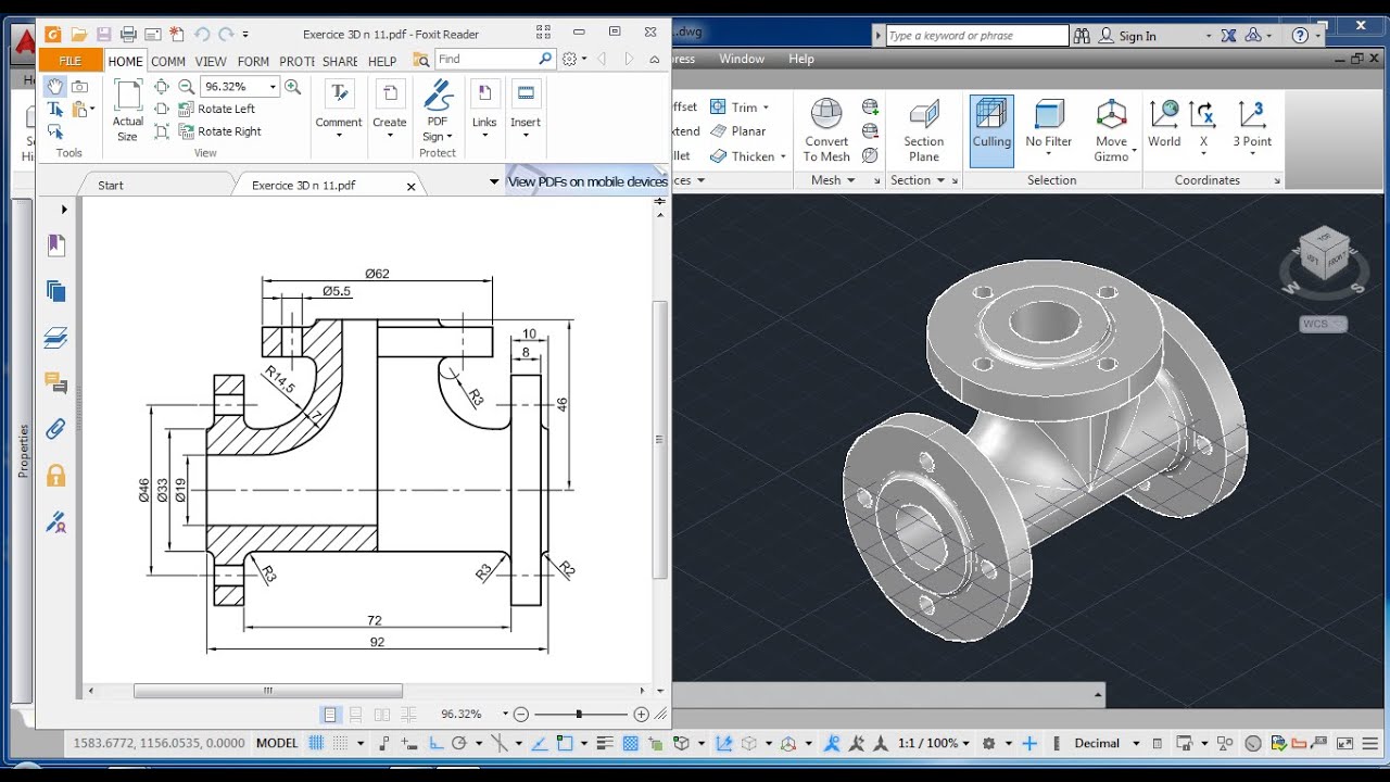 AutoCAD 2016 3D Training 1 YouTube