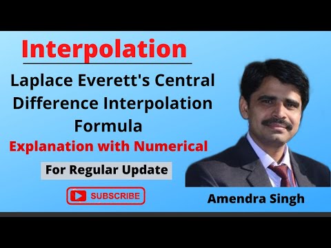 Everett's Formula || How to Solve Numerical by Using Everett's Formula