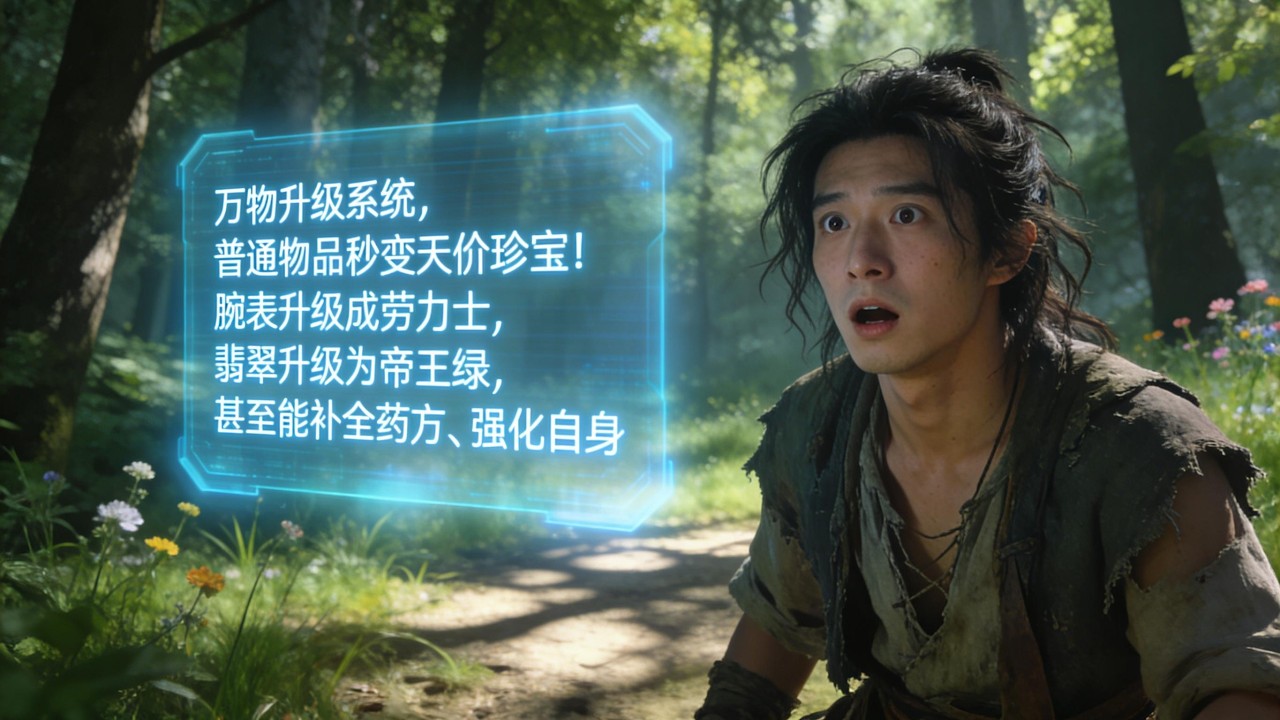 窮小夥意外啟動萬物加點系統，每日三次加點機會，普通物品秒變天價珍寶！腕錶升級成勞力士，翡翠升級為帝王綠，甚至能補全藥方、強化自身。