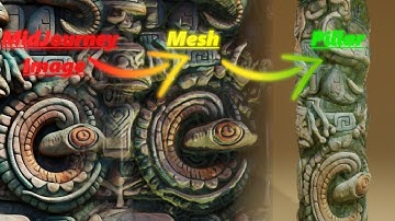 Midjourney Image to Curved Mesh